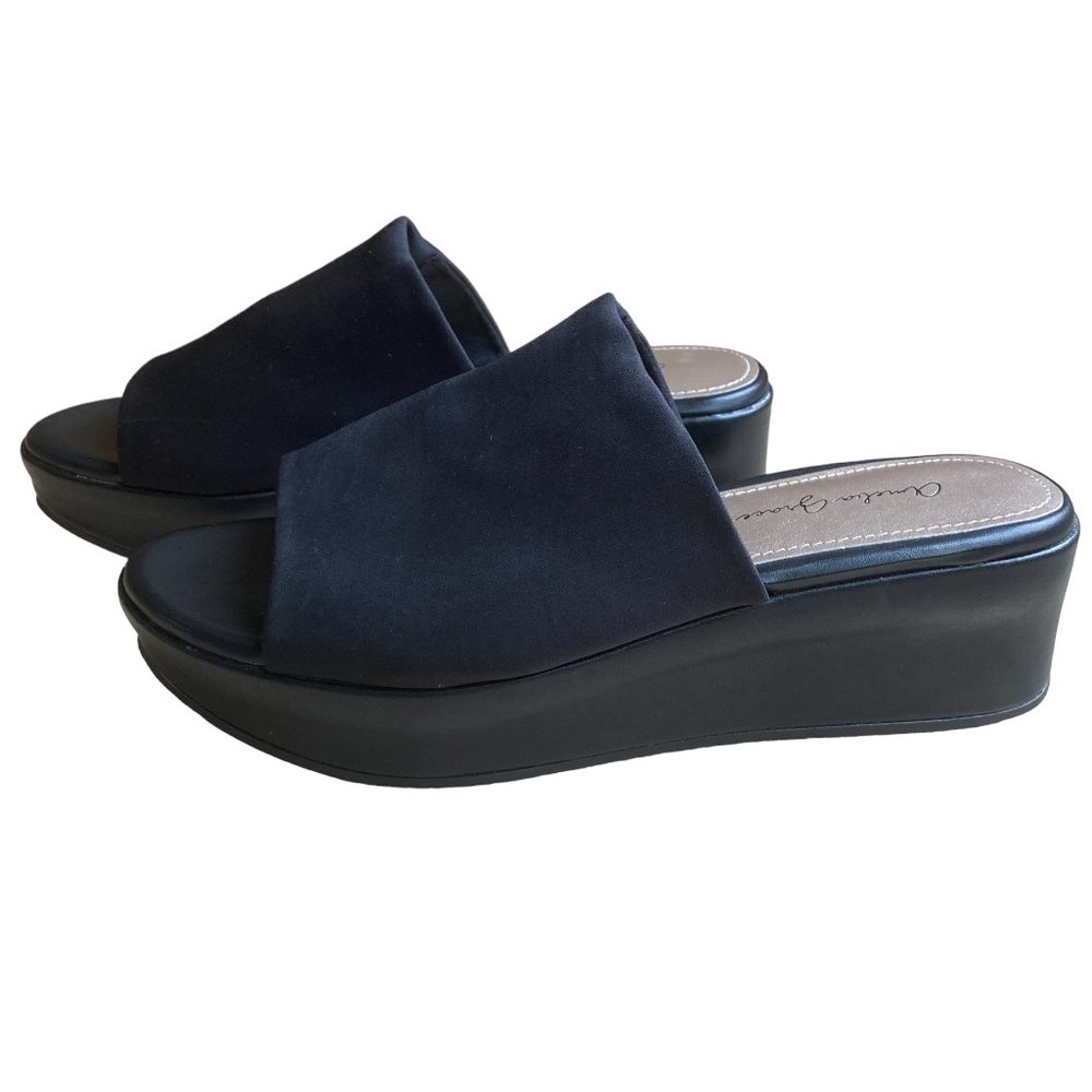 NWOT Amelia Grace Y2K Wedge Open Toe 90s Platform Slinky Slides Sandals-9